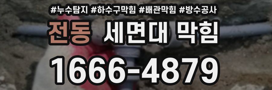 전동 세면대 막힘