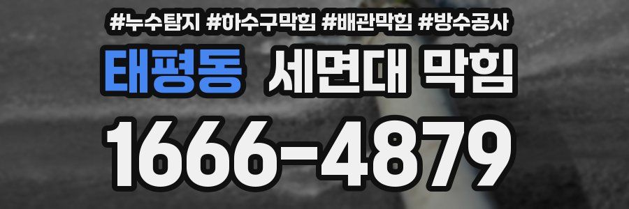 태평동 세면대 막힘