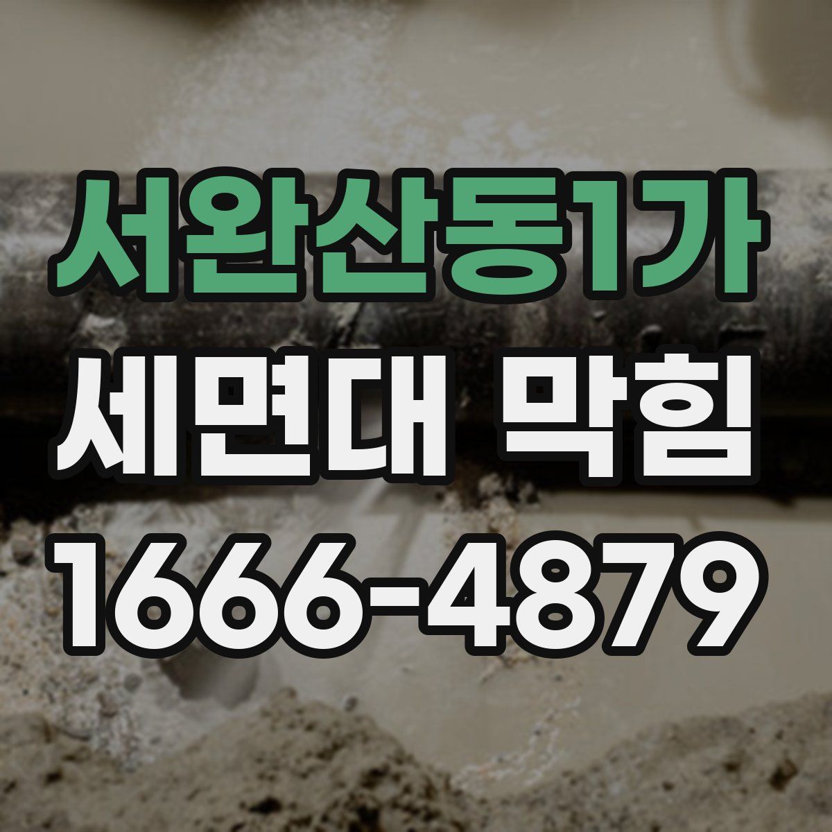서완산동1가 세면대 막힘