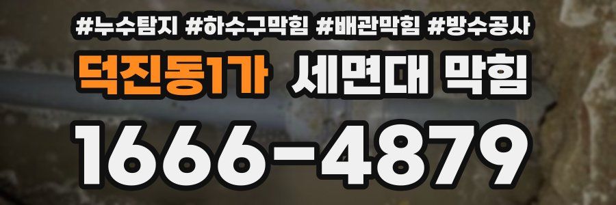 덕진동1가 세면대 막힘