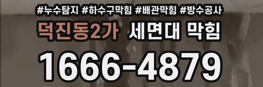 덕진동2가 세면대 막힘