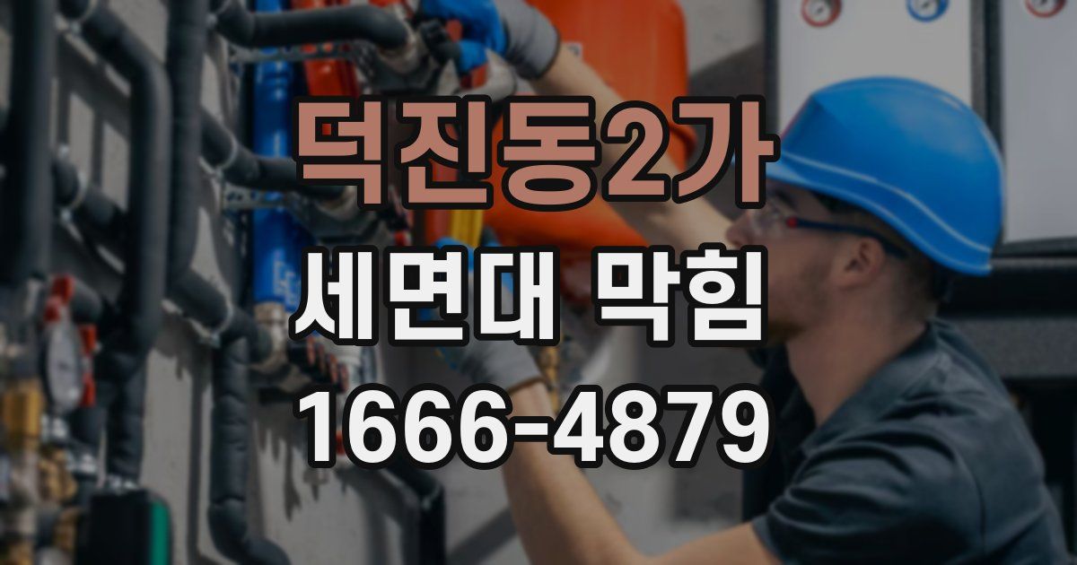 덕진동2가 세면대 막힘