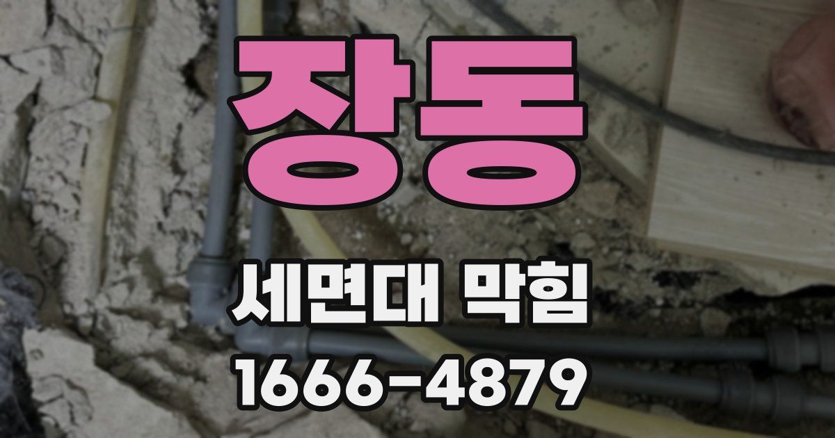 장동 세면대 막힘