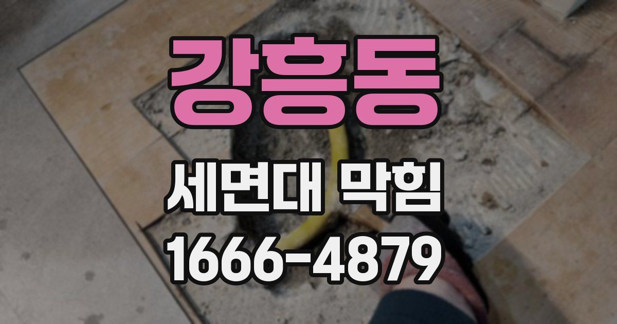강흥동 세면대 막힘
