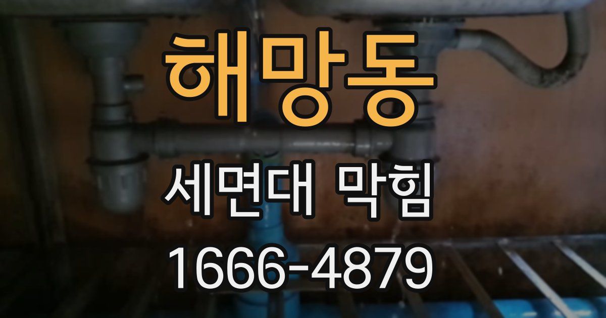 해망동 세면대 막힘