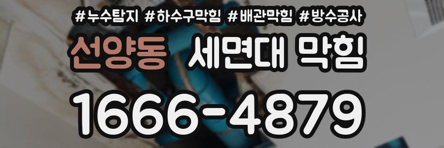 선양동 세면대 막힘