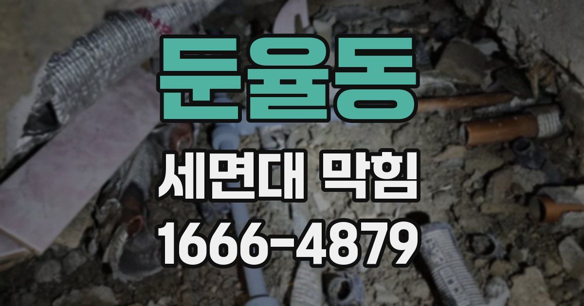 둔율동 세면대 막힘