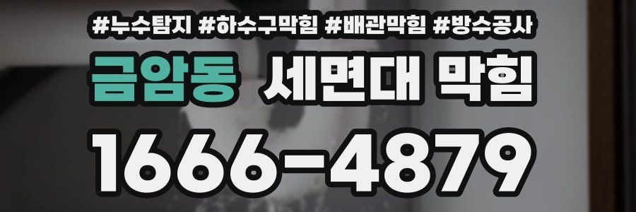금암동 세면대 막힘