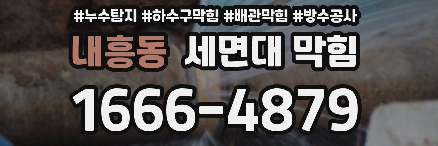 내흥동 세면대 막힘