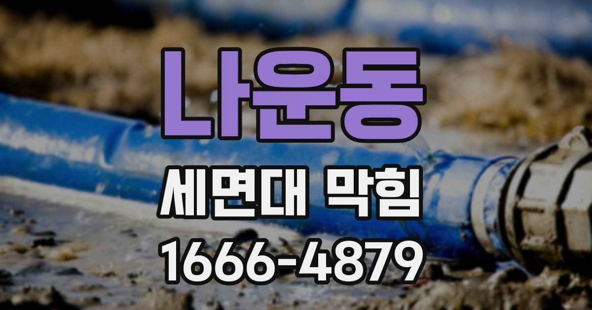 나운동 세면대 막힘