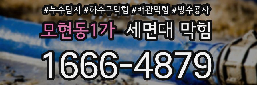 모현동1가 세면대 막힘