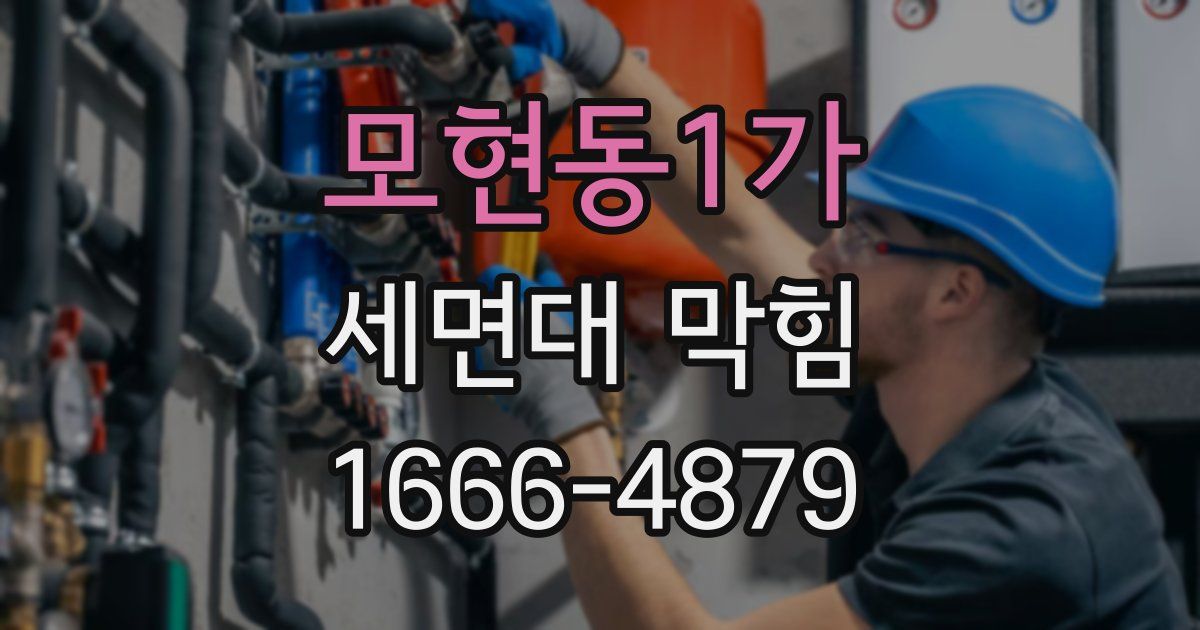 모현동1가 세면대 막힘