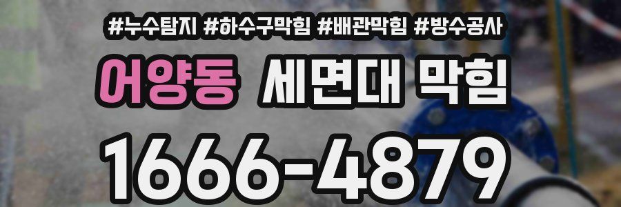 어양동 세면대 막힘