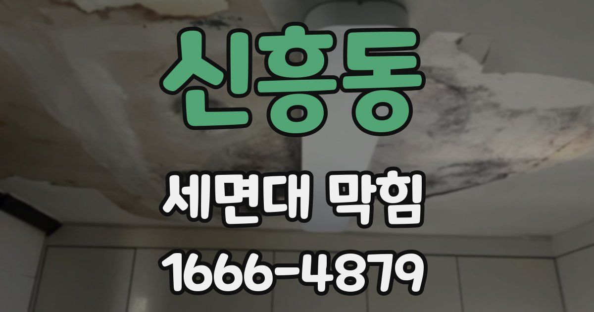신흥동 세면대 막힘