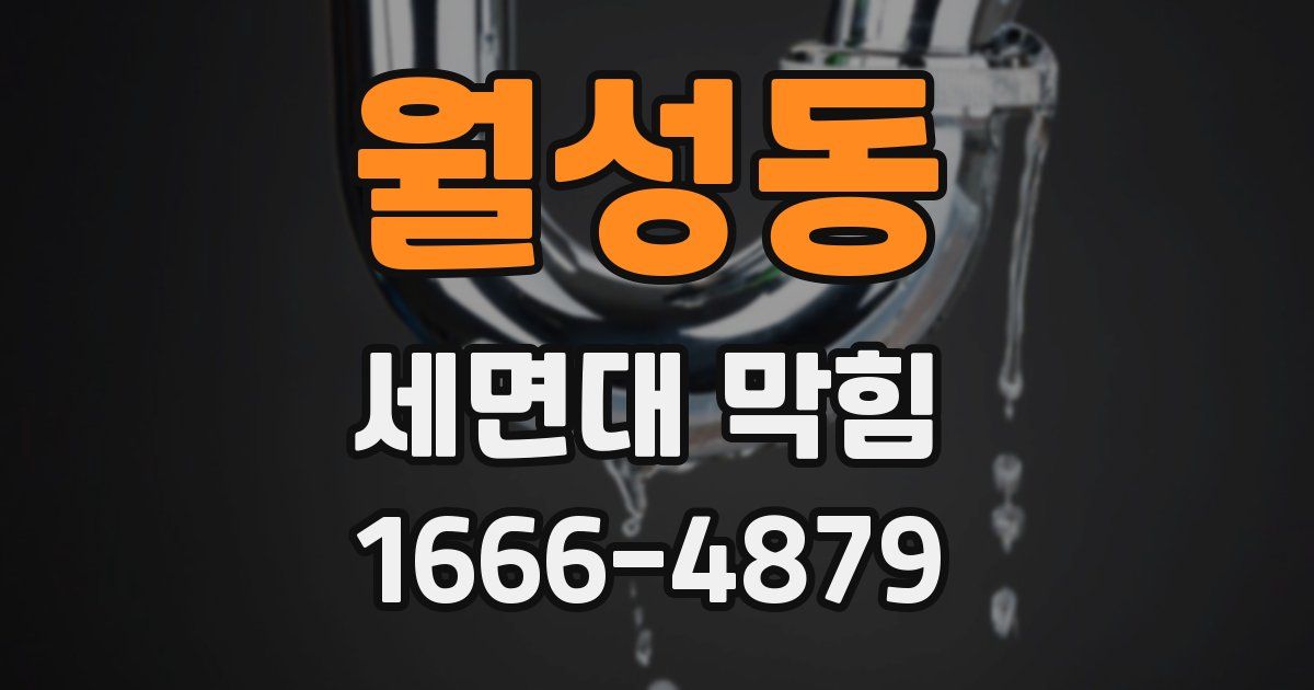 월성동 세면대 막힘