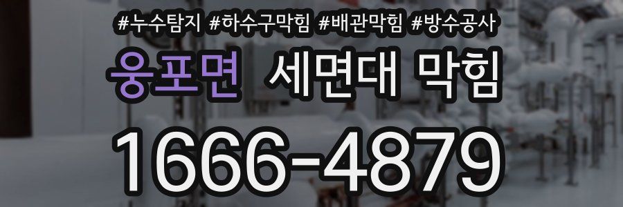 웅포면 세면대 막힘