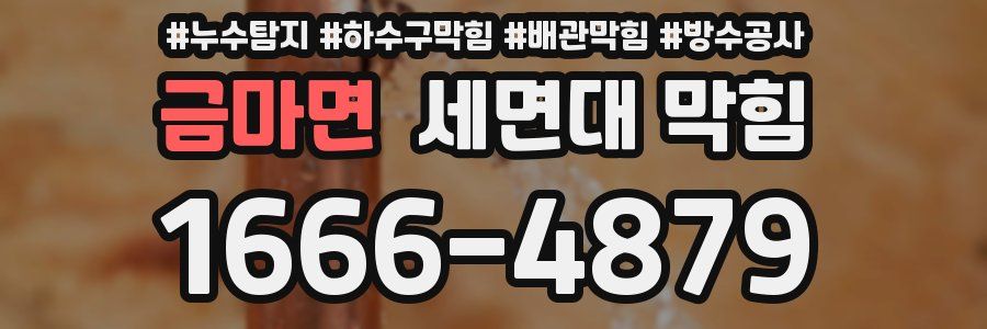 금마면 세면대 막힘