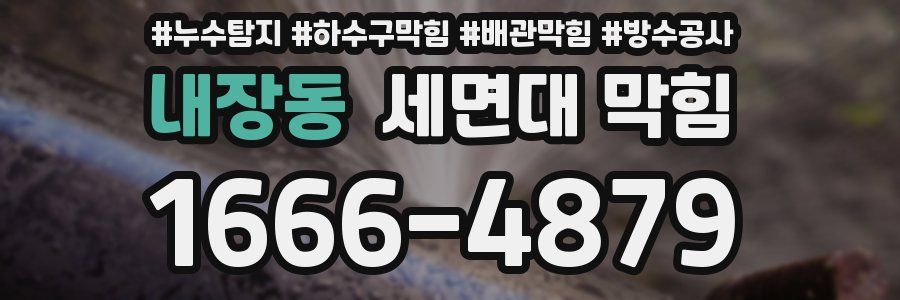 내장동 세면대 막힘