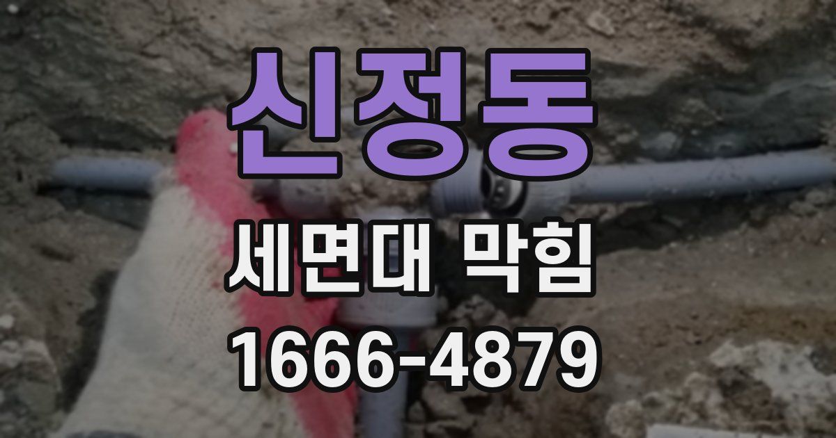 신정동 세면대 막힘