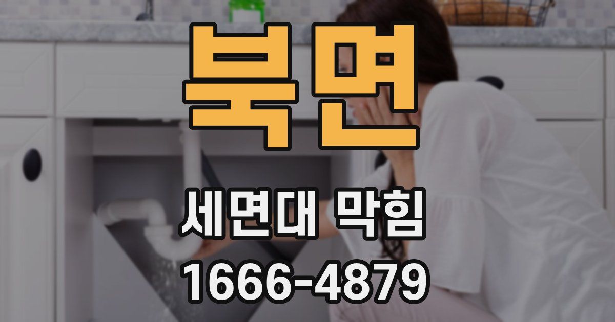 북면 세면대 막힘