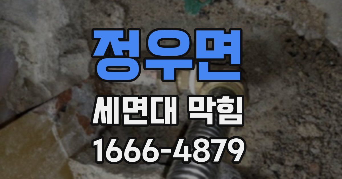 정우면 세면대 막힘