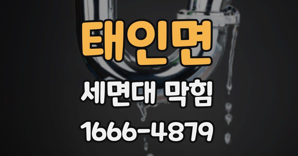 태인면 세면대 막힘