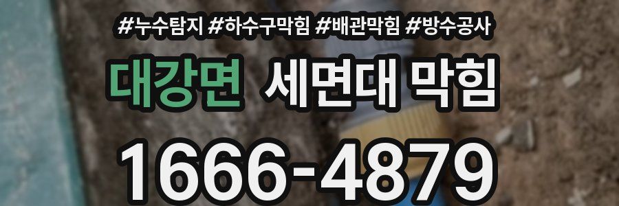 대강면 세면대 막힘