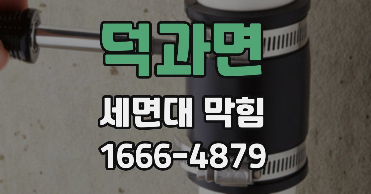 덕과면 세면대 막힘