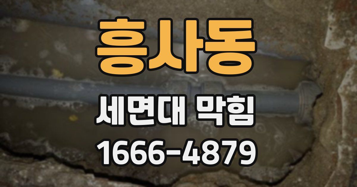 흥사동 세면대 막힘