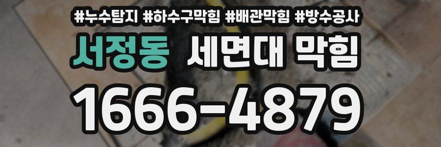 서정동 세면대 막힘