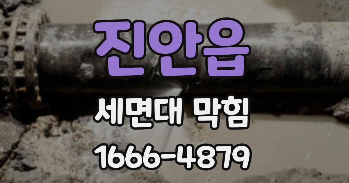 진안읍 세면대 막힘