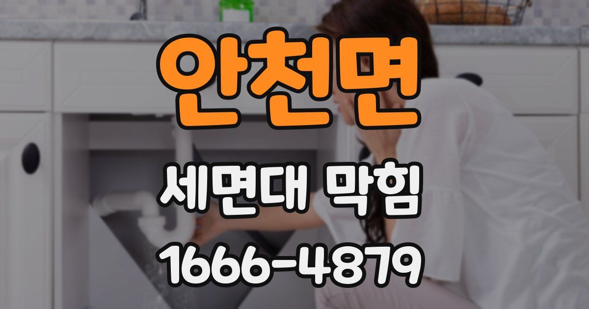 안천면 세면대 막힘