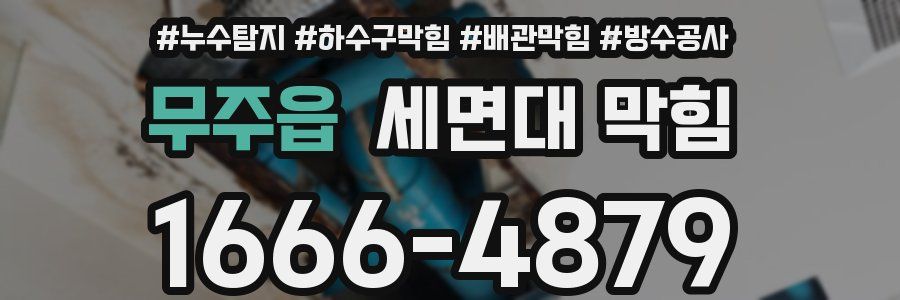 무주읍 세면대 막힘