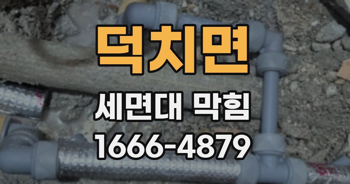 덕치면 세면대 막힘