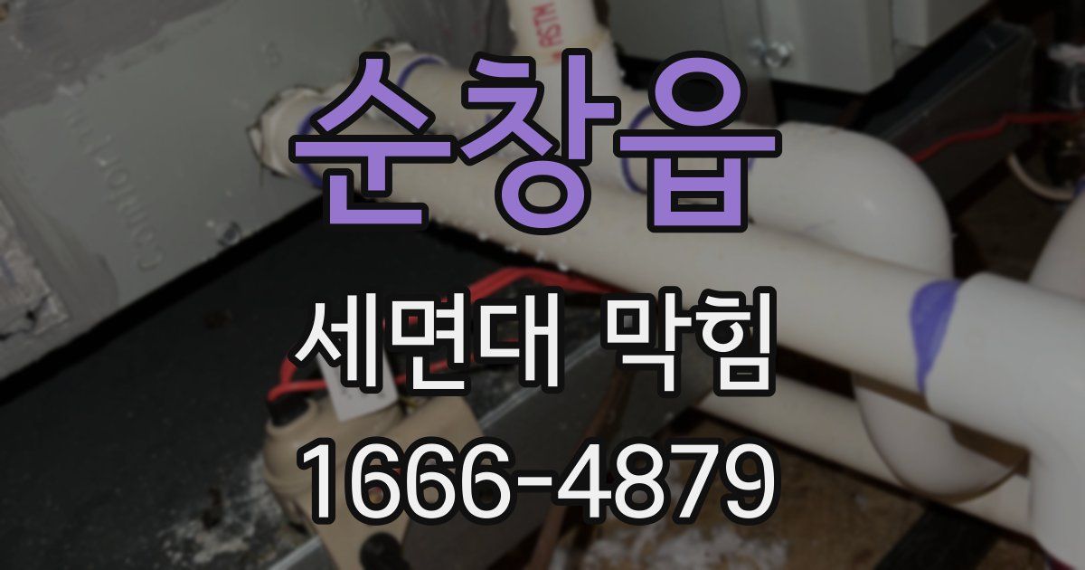 순창읍 세면대 막힘