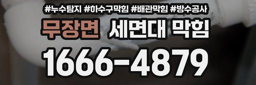 무장면 세면대 막힘