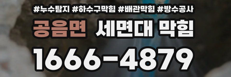 공음면 세면대 막힘