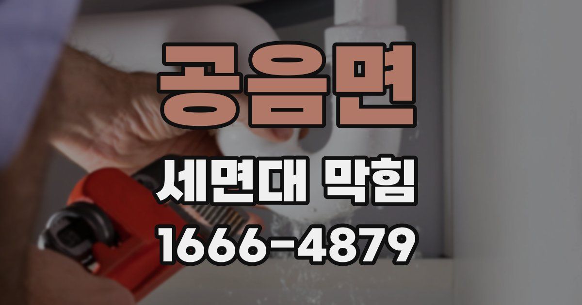 공음면 세면대 막힘