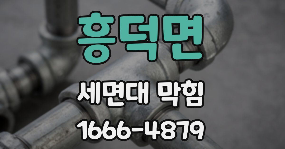 흥덕면 세면대 막힘
