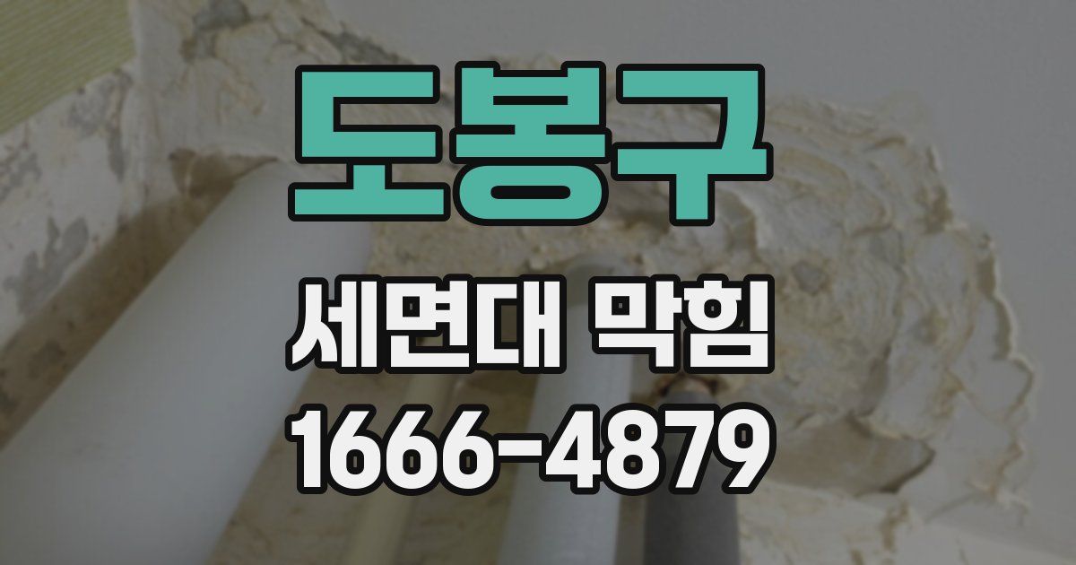 도봉구 세면대 막힘