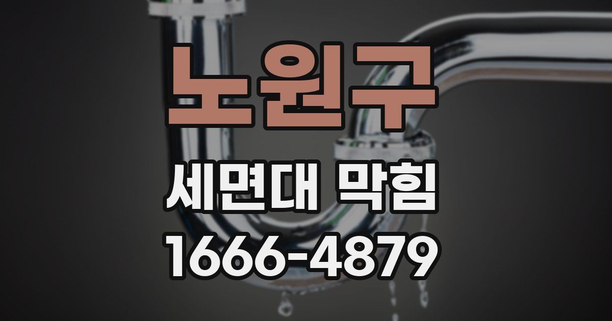 노원구 세면대 막힘
