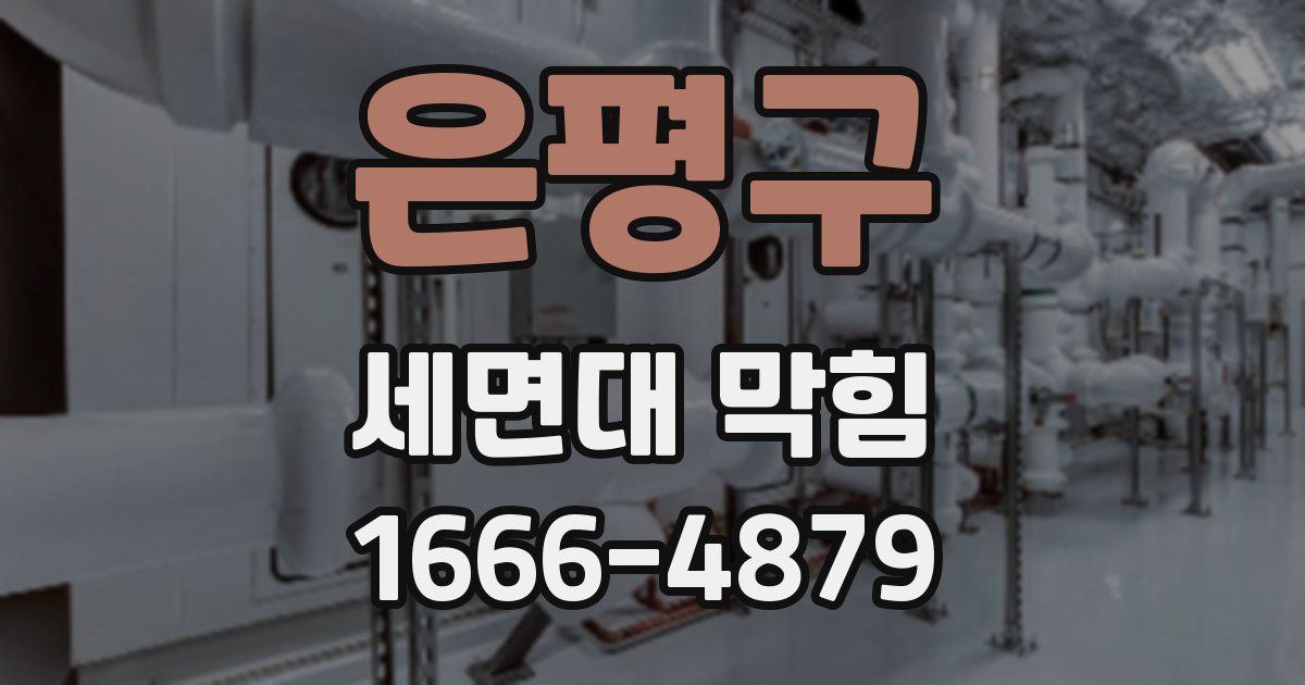 은평구 세면대 막힘