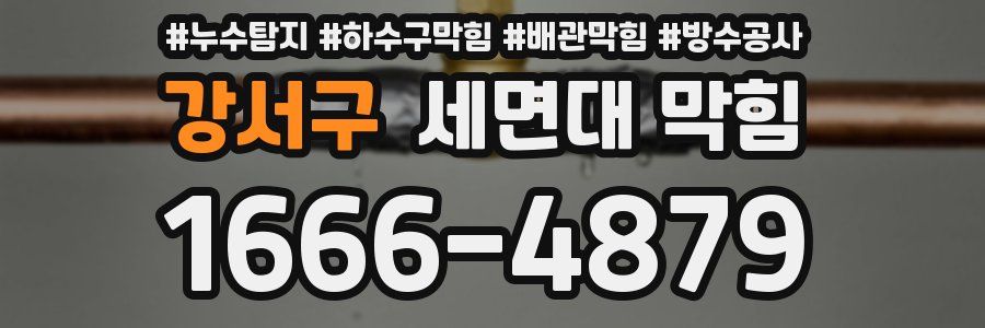 강서구 세면대 막힘