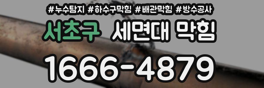 서초구 세면대 막힘