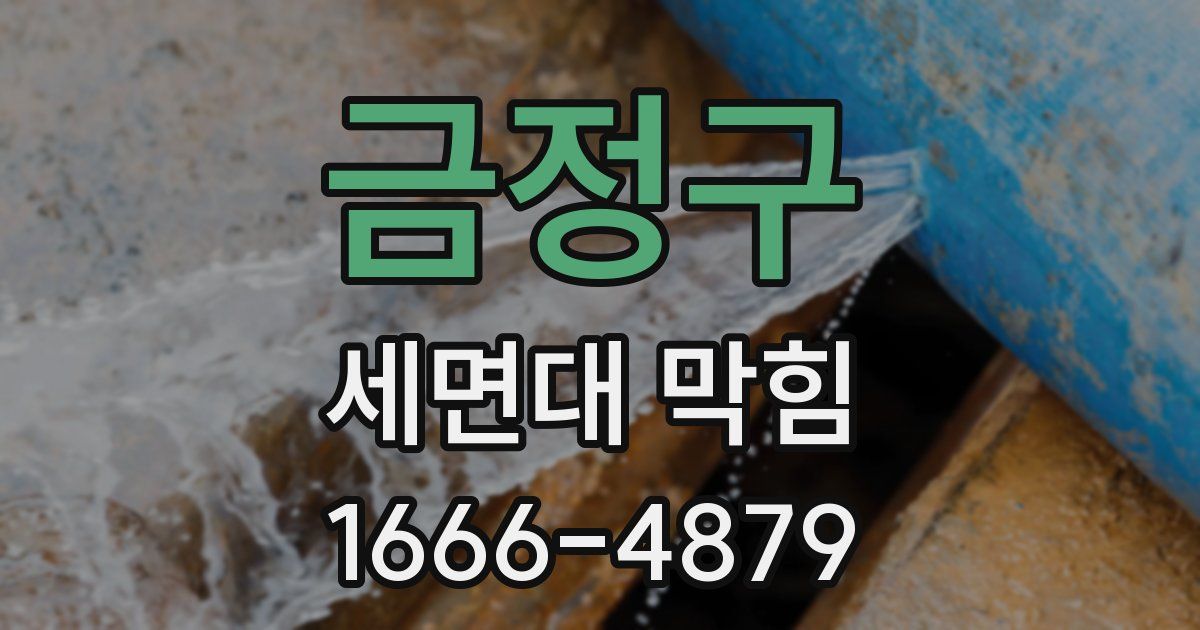 금정구 세면대 막힘
