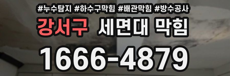 강서구 세면대 막힘