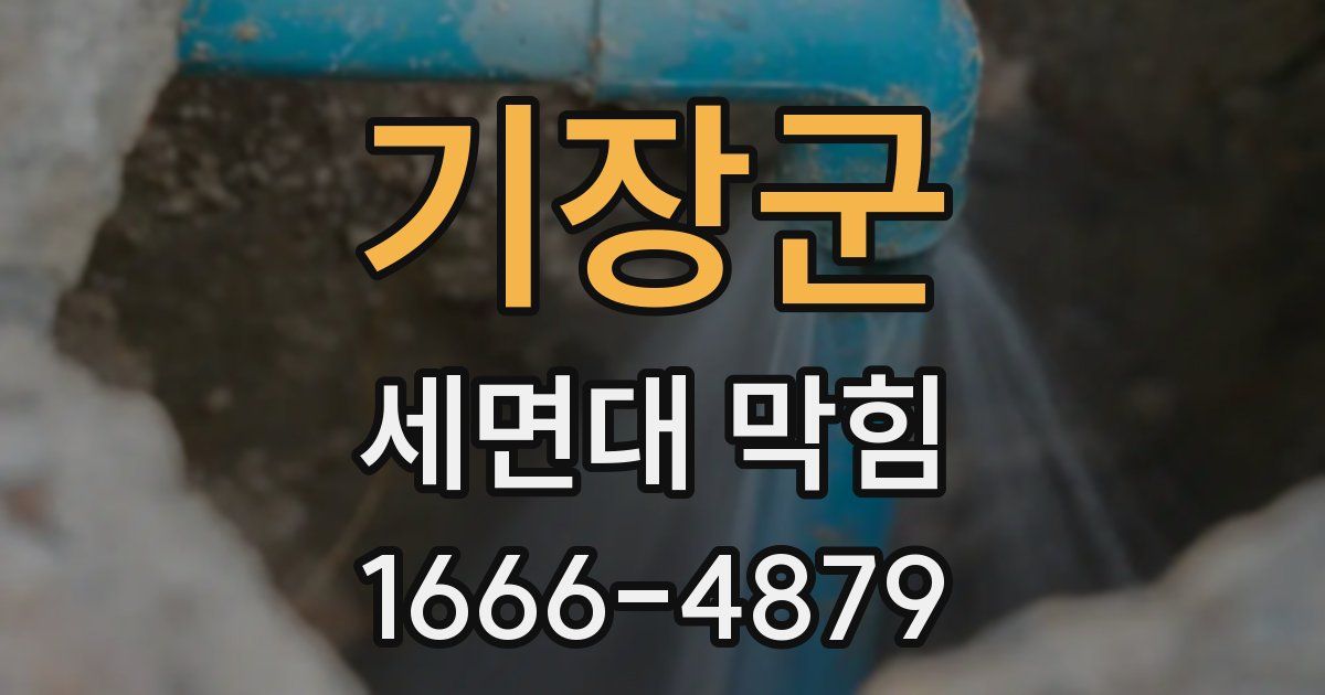 기장군 세면대 막힘