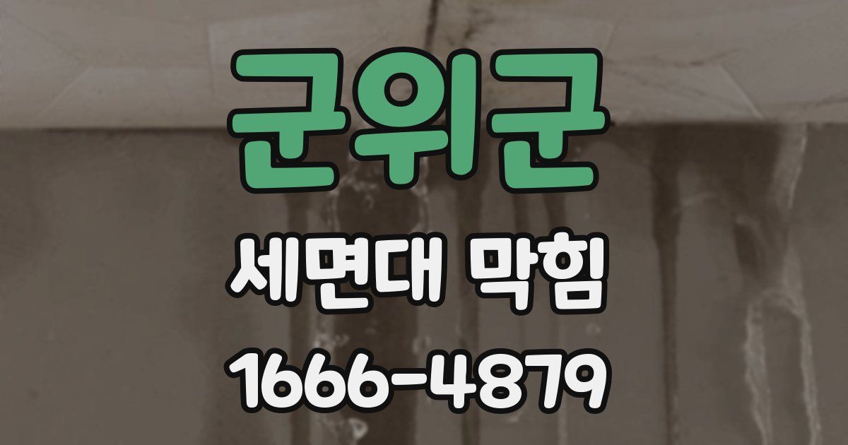 군위군 세면대 막힘