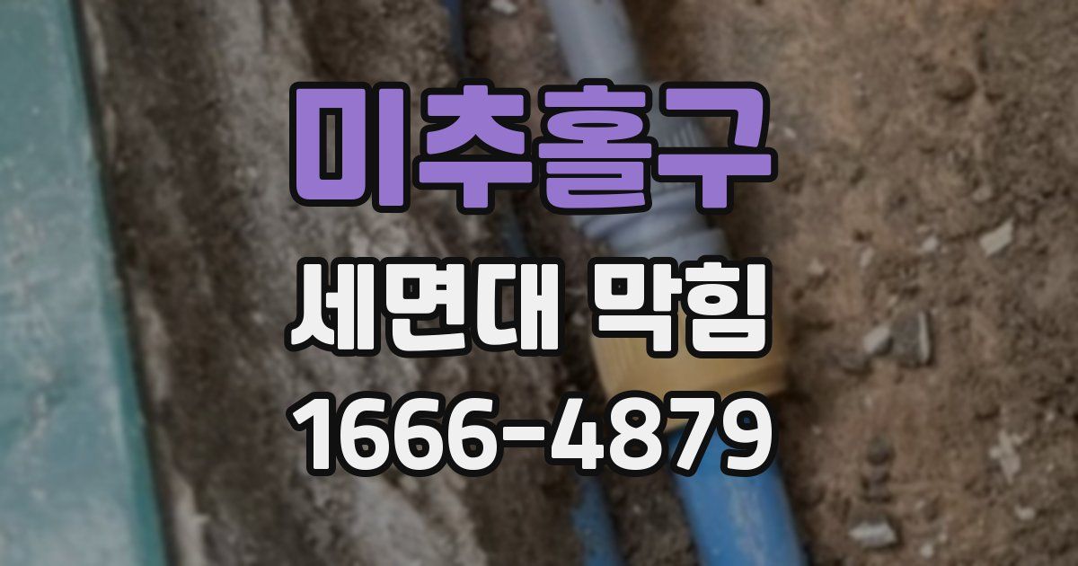 미추홀구 세면대 막힘