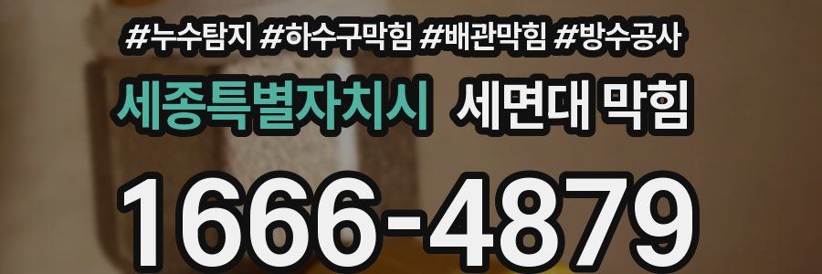 세종특별자치시 세면대 막힘